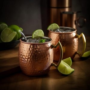Mug en cuivre massif pur très demandé pour cocktails, bière, eau ou usage ayurvédique, disponible pour la vente en gros - Product Image 5