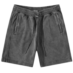 Summer Vintage Acid Wash Mens Heavyweight Canvas <b>Shorts</b> 100% Cotton Quick Dry Drawstring Closure Mid Waist Streetwear Solid - Product Image 1