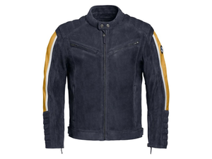 Veste de moto en cuir de vachette BW Mens GS Schwabing Cafe Racer Urban/Heritage Riding/Racing Roadster, certifiée CE niveau 2 - Product Image 1