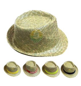 Promotion <b>Straw</b> Hat Wholesale Natural Color From Vietnam Bulk Supply Branded <b>Straw</b> Hats <b>Visor</b> <b>Straw</b> Hat Personalize Ribbon Band - Product Image 1