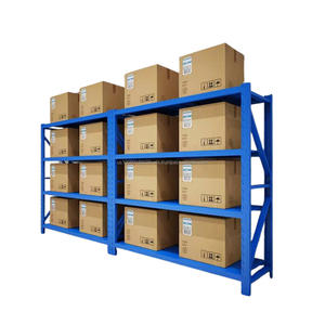 Sistema de estantería de almacenamiento industrial resistente Capacidad de 500Kg Estante de almacén de metal ajustable Cartón de estantería de palés de acero - Product Image 5