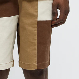 Shorts élégants pour hommes avec design color block, fermeture à cordon réglable, coupe confortable et décontractée, design à prix abordable - Product Image 4
