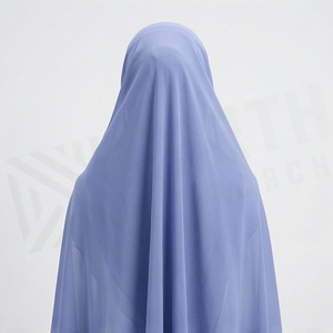 Women Solid Color Chiffon Hijab Breathable Daily Wear Islamic Scarf Shawl - Product Image 2