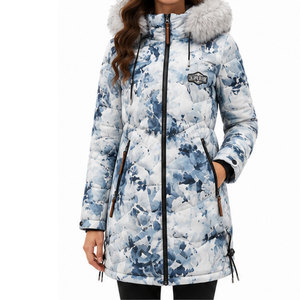 Chaqueta térmica para mujer con protección contra el viento, material de poliéster premium y interior suave y aislante para el invierno. - Product Image 1