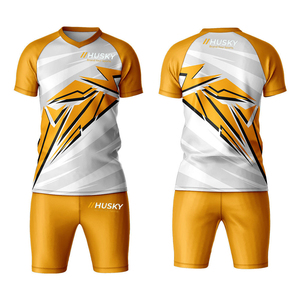 Zuoyala Unisex Yellow <b>Referee</b> Jersey Set Pockets Black Shorts Breathable Polyester Silk Screen Heat-Transfer Printed Uniform - Product Image 5