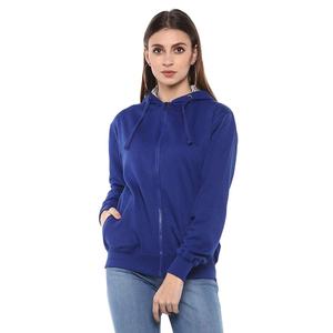 Women High Quality Long Sleeve Hooded Fleece Sweatshirt Loose Fit Solid Eco-Friendly Casual Winter Tops with Front Pocket hoodie - Product Image 4