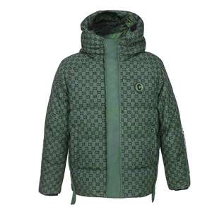 Veste matelassée avec logo appliqué, faible MOQ, style lettres imprimées, veste d'hiver à capuche, coupe-vent, veste d'extérieur, doudoune - Product Image 4