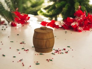 Hot Sale Vintage Handcrafted Wooden Canister for Spices Herbs & <b>Kitchen</b> Storage with Large Capacity BPA Free at Best Price - Product Image 1