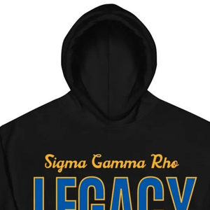 เสื้อฮู้ด Sigma Gamma Rho Legacy สีดำ ลายตัวอักษรกรีก สำหรับชมรมนักศึกษา เสื้อฮู้ดแบบสวมหัว สั่งทำได้ แฟชั่นลำลอง สไตล์สตรีท - Product Image 2