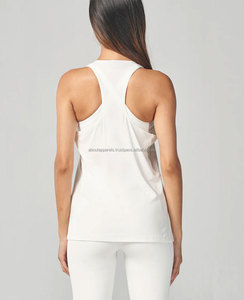 เสื้อกล้ามไซส์ใหญ่พิเศษผ้าฝ้าย/เส้นใยไม้ไผ่สำหรับผู้หญิงเสื้อกล้ามใส่ไปยิมและเล่นโยคะ - Product Image 4