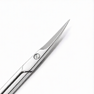 Fine Point Cuticle Scissors Set 3.5 Inch Straight & Curved Stainless Steel Manicure Pedicure Nail Care Professional Kit - Product Image 5