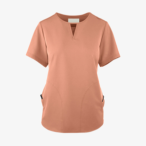 Tenue d'infirmière pour femmes, de haute qualité, personnalisée, en tissu jersey uni, respirante, avec plusieurs poches, hauts de blouse pour femmes - Product Image 2