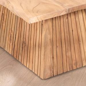 Mesa de centro Vandana Golden Field de diseño en madera de acacia con base central tipo pedestal - Product Image 6