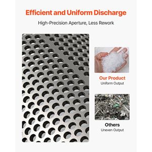 ตะแกรงลวดเหล็กคุณภาพสูงขนาด 0.315 นิ้ว/8 มม. ความแม่นยำสูง สำหรับเครื่องย่อยพลาสติก ตะแกรงทนทาน ใช้งานได้กับหลายประเภท - Product Image 4