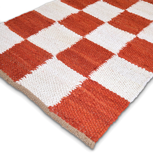 <b>Large</b> Organic Jute Handmade Handwoven Bohemian Eco-Friendly <b>Rug</b> with Geometric Pattern for Home Bedroom Use - Product Image 4