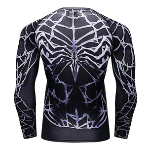เสื้อรัดกล้ามเนื้อแขนยาวสำหรับ MMA ยิวยิตสู  รับสั่งทำสีพิเศษ เสื้อรัดกล้ามเนื้อแขนยาวสำหรับผู้ชาย MMA - Product Image 2
