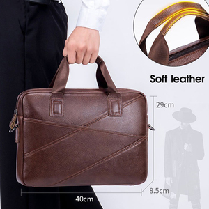 <b>Leather</b> Laptop bag and cases hard bags soft bag unisex full grain <b>leather</b> <b>Leather</b> Laptop Bag Business Travel <b>Briefcase</b> - Product Image 5