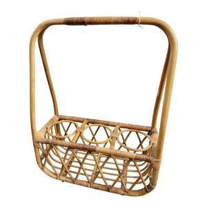 Stylish Rattan Wine Rack For Tabletop Bottle Display And Natural Decorative Accent For Dining Room Interiors - Product Image 6