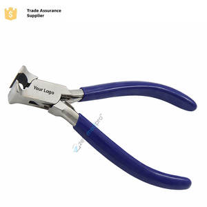 Pince coupante à extrémités en acier inoxydable de haute qualité avec mâchoires TC 115 mm, ressort double, poignées en PVC, outil de coupe de fil pour la fabrication de bijoux - Product Image 3
