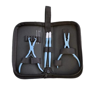 New Arrival Hair Kit Stainless Steel Professional Hair Extension Sustainable <b>Pliers</b> Tools Kit Hair Extension tools <b>Set</b> - Product Image 1