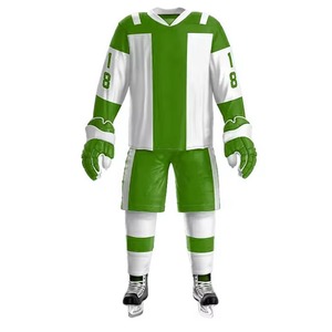Uniforme de Hockey sobre Hielo Personalizado Unisex para Adultos, Diseño de Impresión Digital de Animales/Flores/Banderas, Malla de Spandex/Poliéster, Cintura Elástica, Secado Rápido - Product Image 1