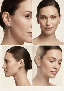 Boucles d'oreilles en diamant de laboratoire, taille cœur et taille émeraude, certifiées IGI, or massif 9 carats, VS1, plaqué or jaune, bijoux pour femmes - Product Image 3