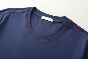 Camiseta de Hombre de Alta Calidad, Más Vendida, de Color Sólido, Tejida, Ecológica, con Logotipo Frontal, Corte Regular 2026 - Product Image 5