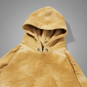 Sudadera con capucha de invierno para hombre, con pedrería efecto desgastado, estilo vintage, de forro polar grueso, cortavientos, al por mayor, para niños - Product Image 6