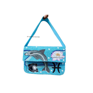 Nouvel arrivage : Sac à bandoulière perlé avec broderie main et fermeture à loquet, design artisanal – Pochette de soirée style bohème et usage quotidien - Product Image 5