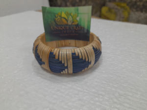 Brazalete de ratán minimalista de gran oferta, pulseras de mimbre de paja tejida, brazaletes de ratán grueso marrón a la moda para mujer a buen precio - Product Image 6