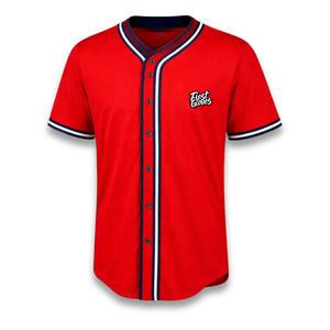 Conjunto de Uniforme de Béisbol Personalizado para Hombre, Rojo, Blanco y Azul Marino, con Logotipo Bordado, Manga Corta, Corte Regular, para Todas las Temporadas, en Poliéster - Product Image 3