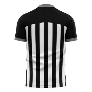 Camiseta de Árbitro de Fútbol a Rayas Blancas y Negras, Uniforme de Árbitro de Voleibol, Camiseta de Árbitro de Fútbol, Camisetas de Fútbol Unisex para Adultos, 120g - Product Image 6