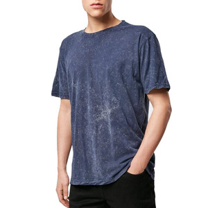 Camisetas de hombre de alta calidad con lavado ácido, material de algodón con lavado ácido, corte relajado, tela transpirable y suave, ropa urbana para uso diario. - Product Image 1