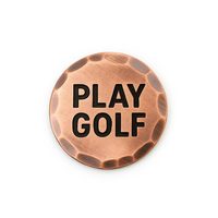 Marqueur de balle de golf en laiton, bords facettés, 25 mm, design personnalisé, portable et étanche pour le golf