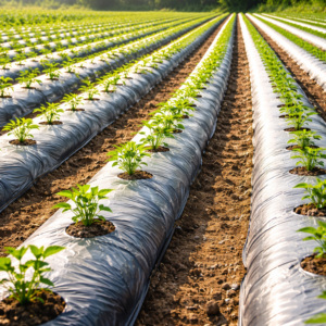 Mulch Film | Agricultural Mulching Film | Black Silver Plastic Film for Weed Control & <b>Soil</b> Protection - Product Image 2