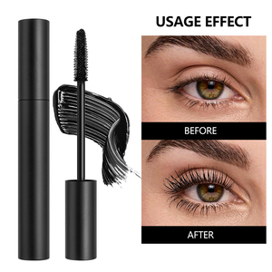 Máscara de Pestañas Resistente al Agua y al Aceite, de Larga Duración, Anti-Manchas, Rizador de Pestañas, Voluminizador, Maquillaje de Pestañas de Marca Privada, Tubo Negro y Blanco - Product Image 3