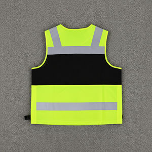 Gilet de sécurité réfléchissant haute visibilité avec logo personnalisé, maille imperméable ANSI Classe 1, LED clignotante, multi-poches, taille M, pour ingénieur de sécurité - Product Image 3
