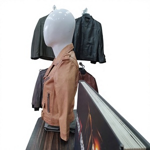 Kid's Tan Real Leather Moto <b>Biker</b> <b>Jacket</b> Zipper Closure Stand Collar Regular Fit Winter Style Front Logo Breathable Nabtay - Product Image 3