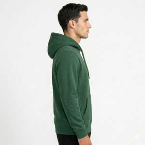 Sweat-shirt à capuche décontracté pour homme sans fermeture éclair, tissu en coton riche de qualité supérieure, intérieur brossé doux, manches longues, chaud, pour un style de vie quotidien - Product Image 4