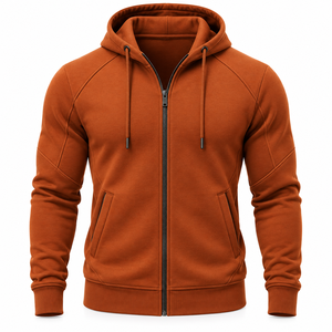 เสื้อฮู้ดดี้โอเวอร์ไซส์ผ้าฟลีซพรีเมียมปักลายอย่างดี 100% คอตตอน ซิปหน้า คุณภาพสูง ขายส่งระดับหรู - Product Image 6