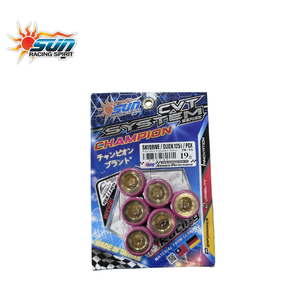 Juego de Poleas Profesionales SUN Racing para PCX / SKYDRIVE 125 / CLICK 125 I 20x15 19G, Rodillos de Peso para Estabilidad a Larga Distancia, Fabricado en Taiwán - Product Image 1