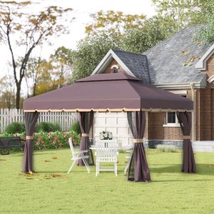 Gazebo e Pergola Elegante 3x4m per Patio e Intrattenimento all'Aperto - Product Image 2