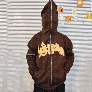 Sudadera con capucha para hombre, estilo muy demandado, con estampado puff, para uso urbano, ligera, de secado rápido, con estampado puff, básica, mezcla de algodón. - Product Image 2