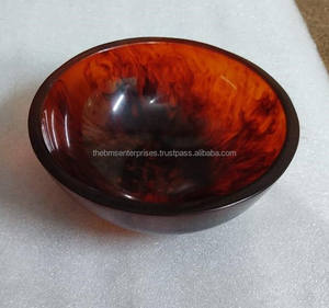 ชามเรซิ่นทรงขอบหยัก งานฝีมือขัดเงา เป็นมิตรกับสิ่งแวดล้อม ปลอดภัยสำหรับอาหาร เหมาะสำหรับตกแต่งครัวสมัยใหม่ งานเลี้ยง และบ้าน - Product Image 5