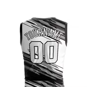 Uniforme de basket-ball personnalisé professionnel pour unisexe avec motifs animaux/lettres/caractères, tissu respirant, logo sur le devant - Product Image 4