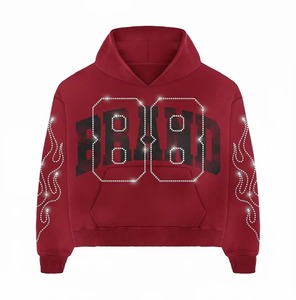 Sudadera con Capucha de Forro Polar Tejido de Poliéster/Algodón para Invierno, Diseño de Última Moda, 300 Gramos, Impermeable, Ecológica y Transpirable - Product Image 1