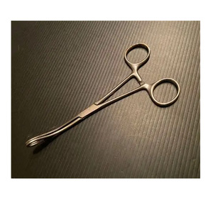 เครื่องมือผ่าตัดแบบใช้แรงมือ คีมจับฟองน้ำขนาด 180 มม. รุ่น HS-0426-45 ได้รับการรับรองมาตรฐาน CE ระดับ II ของ Hosanna Surgical แบบโค้ง ใช้ซ้ำได้ - Product Image 4