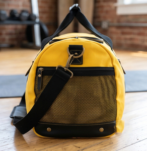 Bolsa Deportiva de Lona Amarilla con Correa Ajustable, Cierre de Cremallera, Compartimento Interior, 20-30L, Bolsas Casuales de Lona - Product Image 2