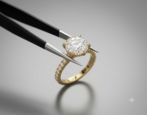 Anillo de Compromiso de Diamante Redondo de Moissanita Certificado por GRA de 3.5CT, Oro de 10K, 6 Puntas, Catedral, Pavé, Solitario, Joyería Personalizada - Product Image 5