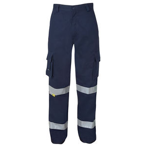 Pantalones de Trabajo de Algodón Transpirable de Alta Visibilidad, Personalizados con Franjas Reflectantes de Seguridad Vial, Bolsillos Tipo Cargo, Uniformes de Trabajo - Product Image 1